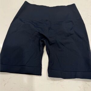 Black High-Rise Bike Shorts
